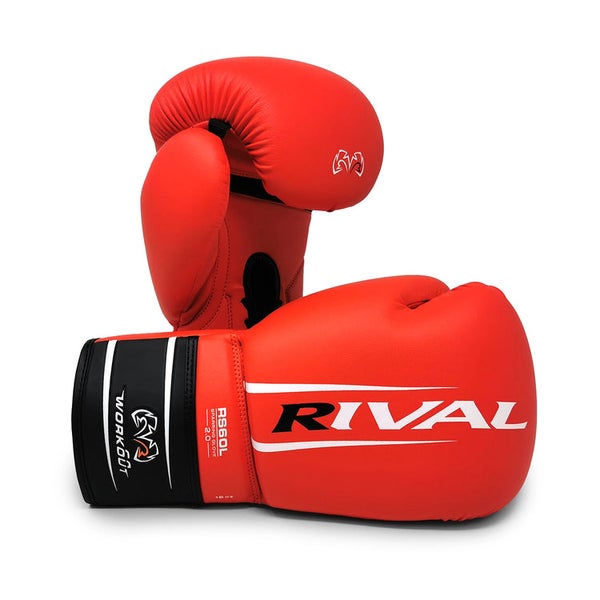 Rival RS60 Workout Sparring Gloves 2.0 Nauhoilla (26) - Nyrkkeilyhanskat Punainen